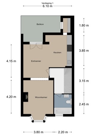 Floorplan - Maastrichterlaan 176, 6291 EW Vaals